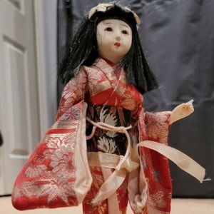 Vintage Komachi Composition Japanese Geisha Girl Doll